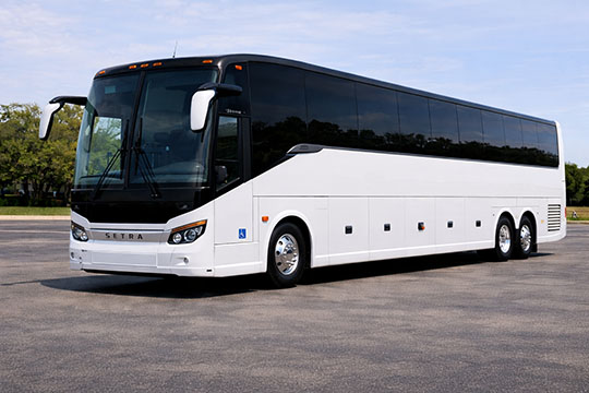 56-passenger charter bus available for charter in Ramapo, NY